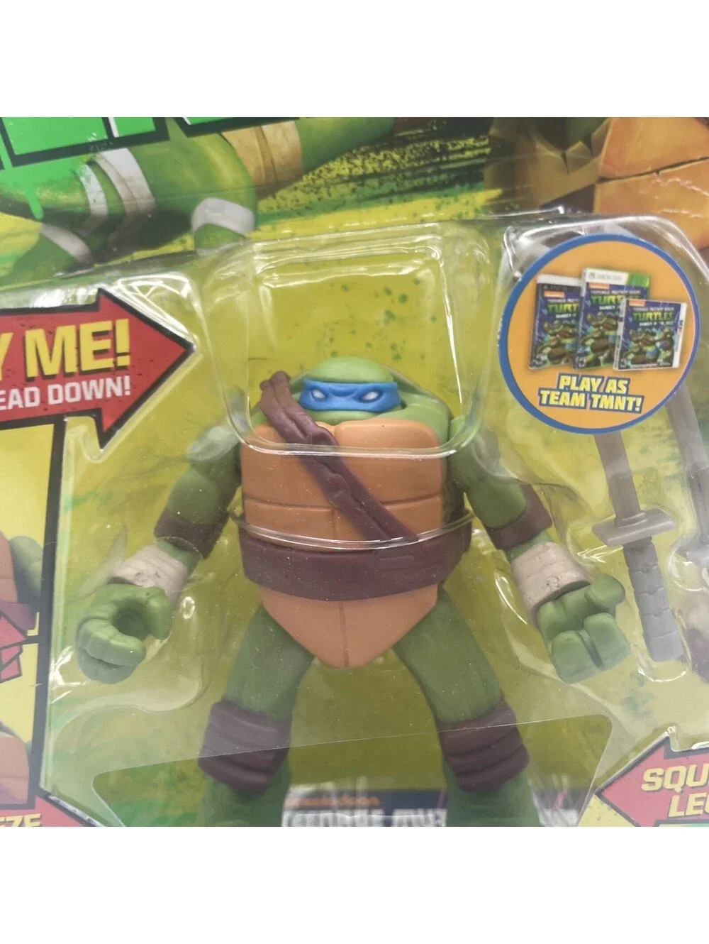 Teenage Mutant Ninja Turtles Head Droppin Leonardo Figure 2015 TMNT NICE